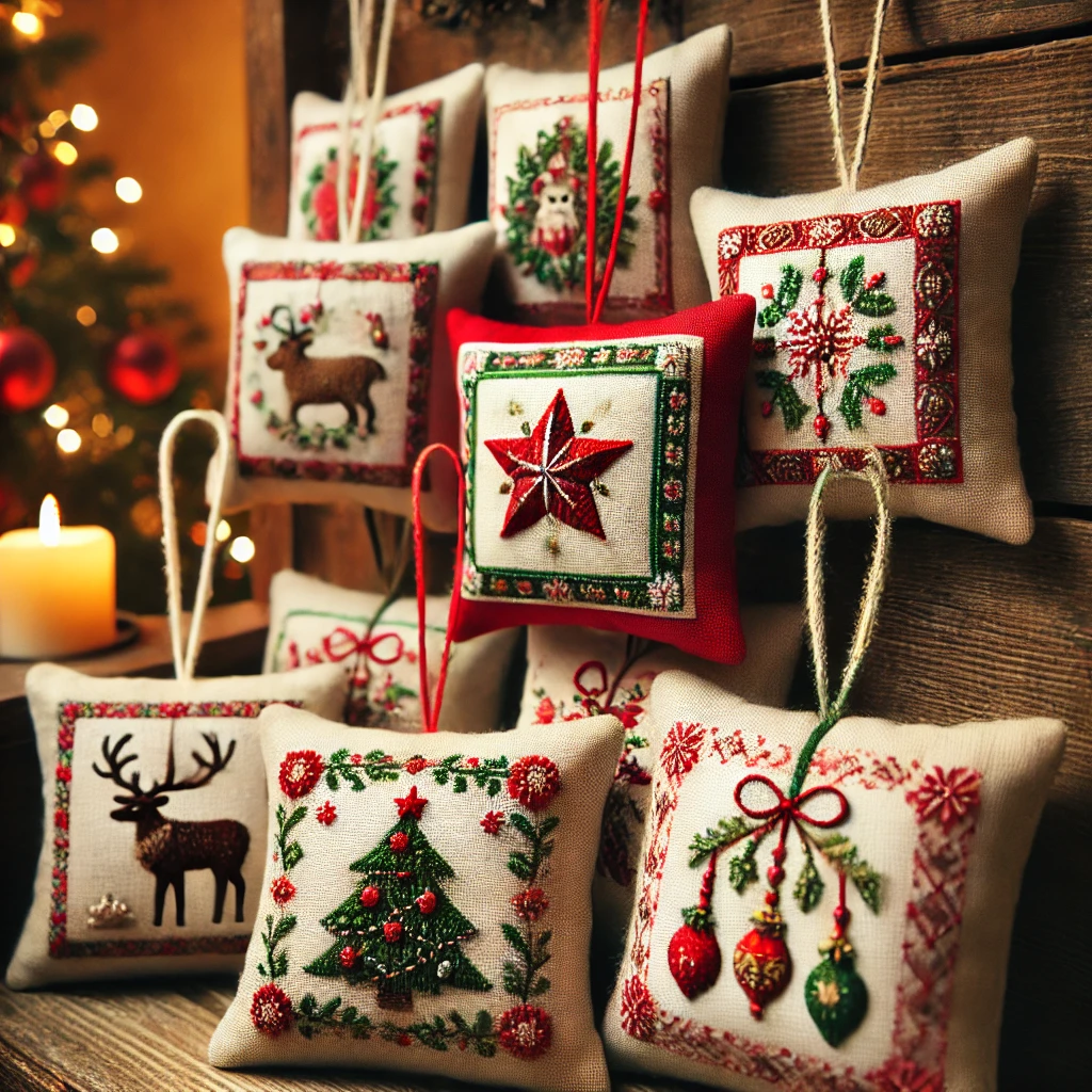 deco noel mini coussin